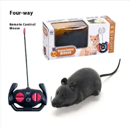 Jouet Souris en Peluche Télécommandée 4 Directions