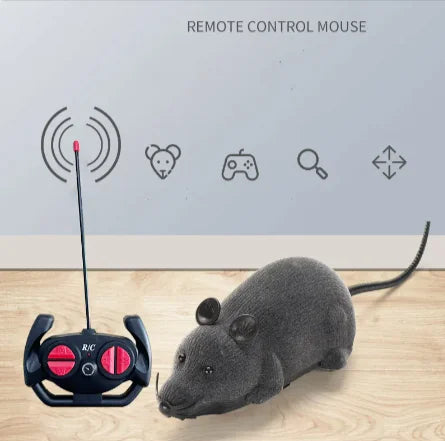 Jouet Souris en Peluche Télécommandée 4 Directions